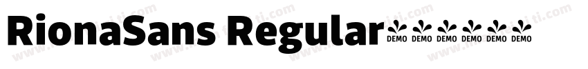 RionaSans Regular字体转换